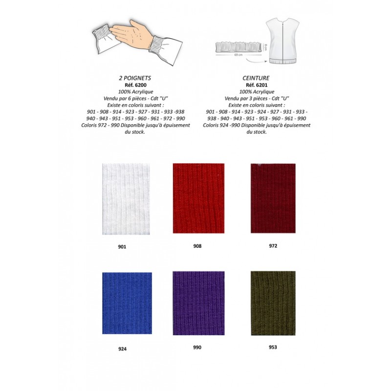 Stephanoise S6201 - BAS DE BLOUSON ACRYLIQUE