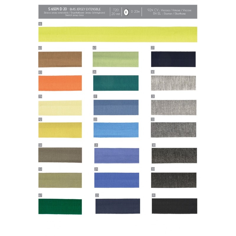 Stephanoise S6504 - BIAIS JERSEY EXTENSIBLE