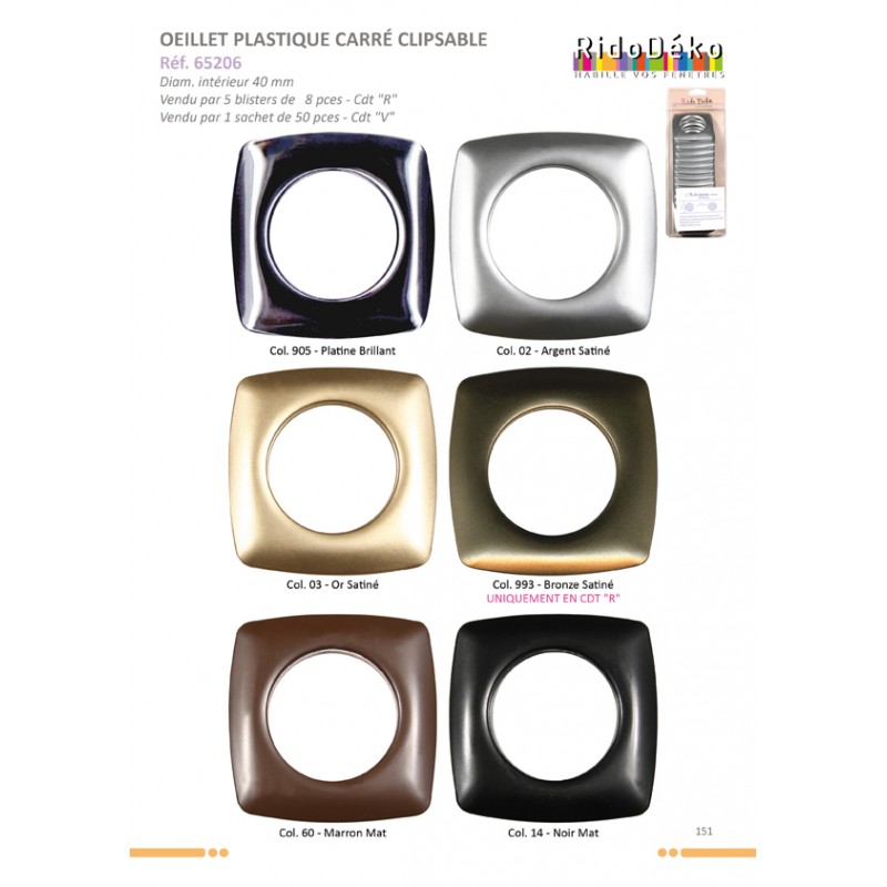 Stephanoise S65206 - OEILLETS DIAMETRE 40MM