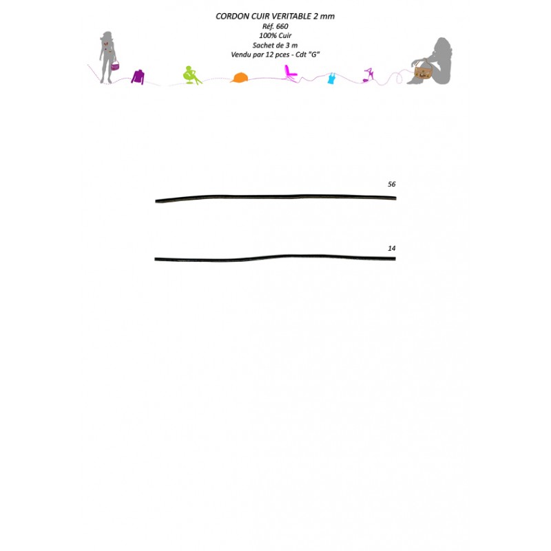 Stephanoise S660 - CORDON CUIR 2MM