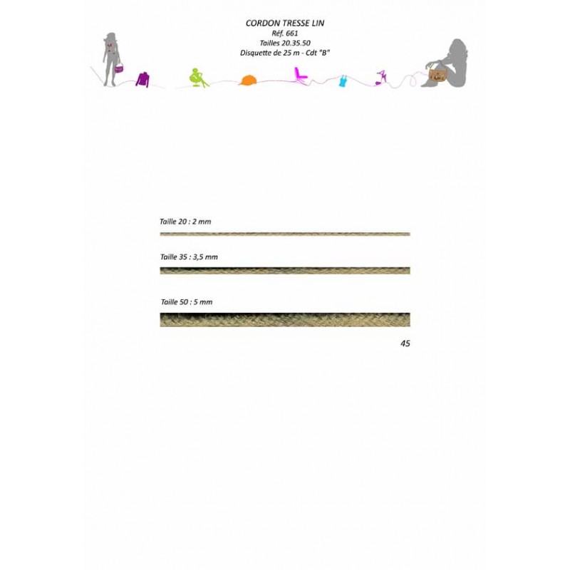 Stephanoise S661 - CORDON TRESSE LIN