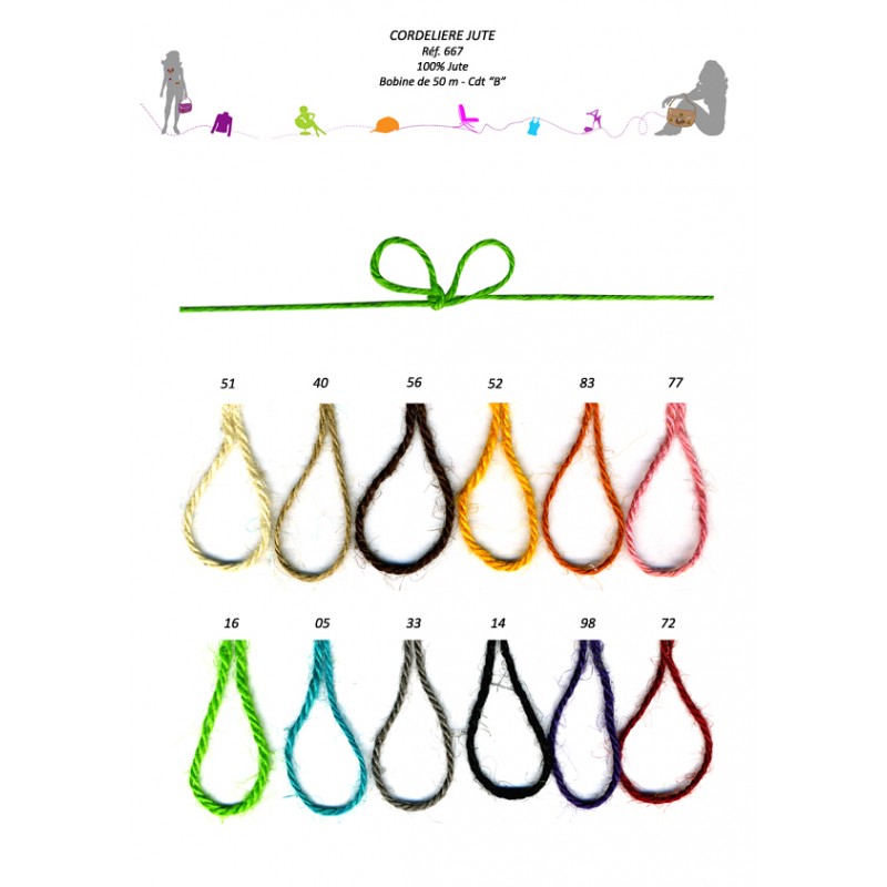 Stephanoise S667 - CORDELIERE 100 % JUTE 2MM