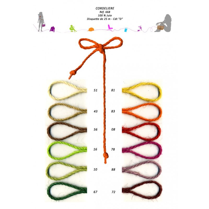Stephanoise S668 - CORDELIERE 100 % JUTE 3MM