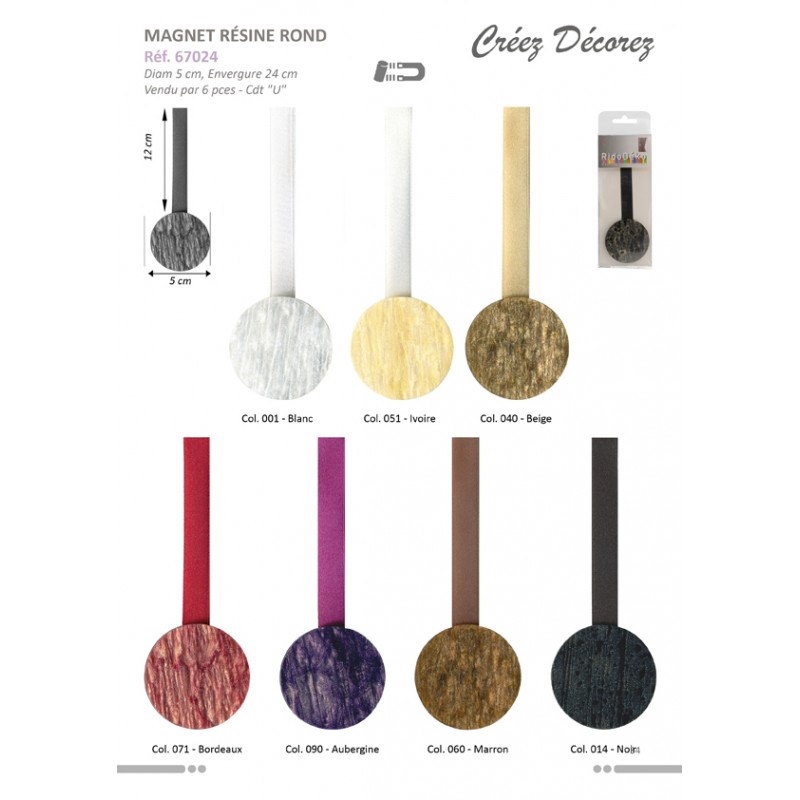 Stephanoise S67024 - MAGNET RÉSINE ROND