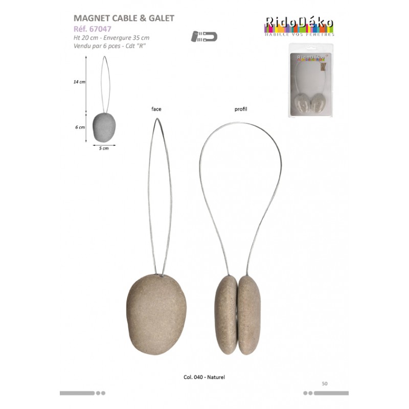 Stephanoise S67047 - MAGNET GALET CABLE ACIER