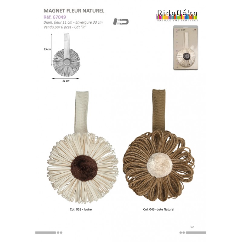 Stephanoise S67049 - MAGNET FLEURS TEXTILE