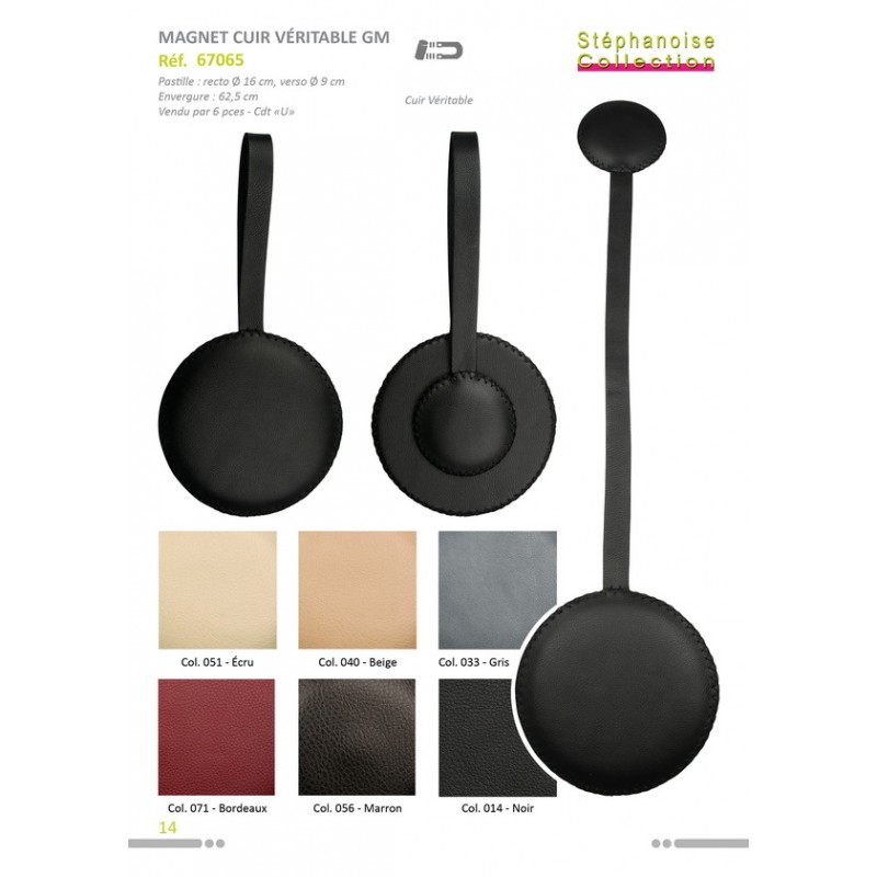 Stephanoise S67065 - MAGNET ROND CUIR GM