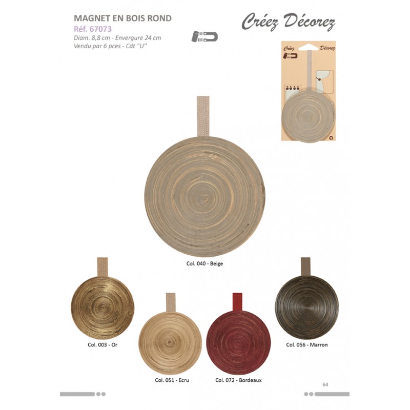 Stephanoise S67073 - MAGNET ROND BOIS