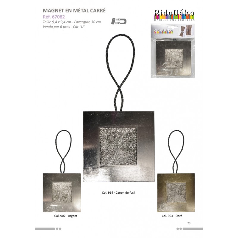 Stephanoise S67082 - MAGNET METAL "CARRE"