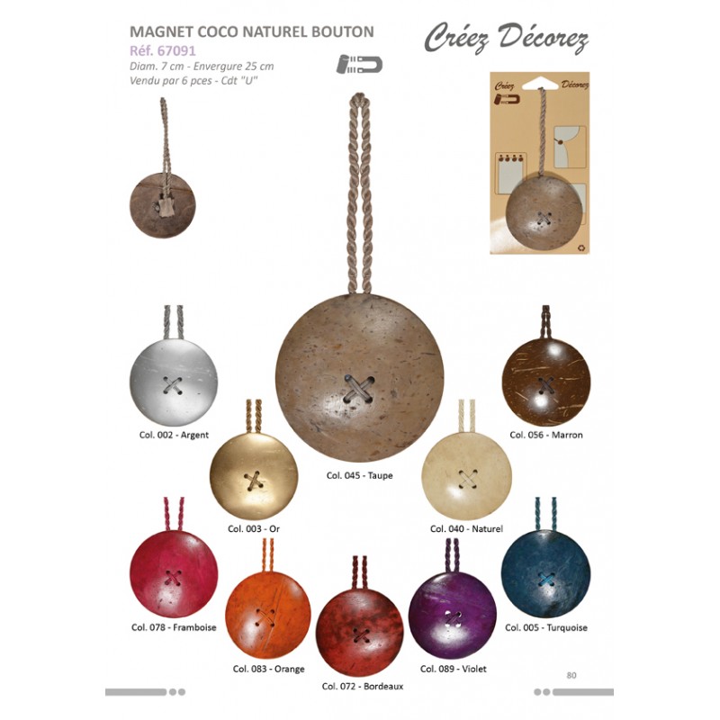Stephanoise S67091 - MAGNET RIDEAUX "BOUTON"
