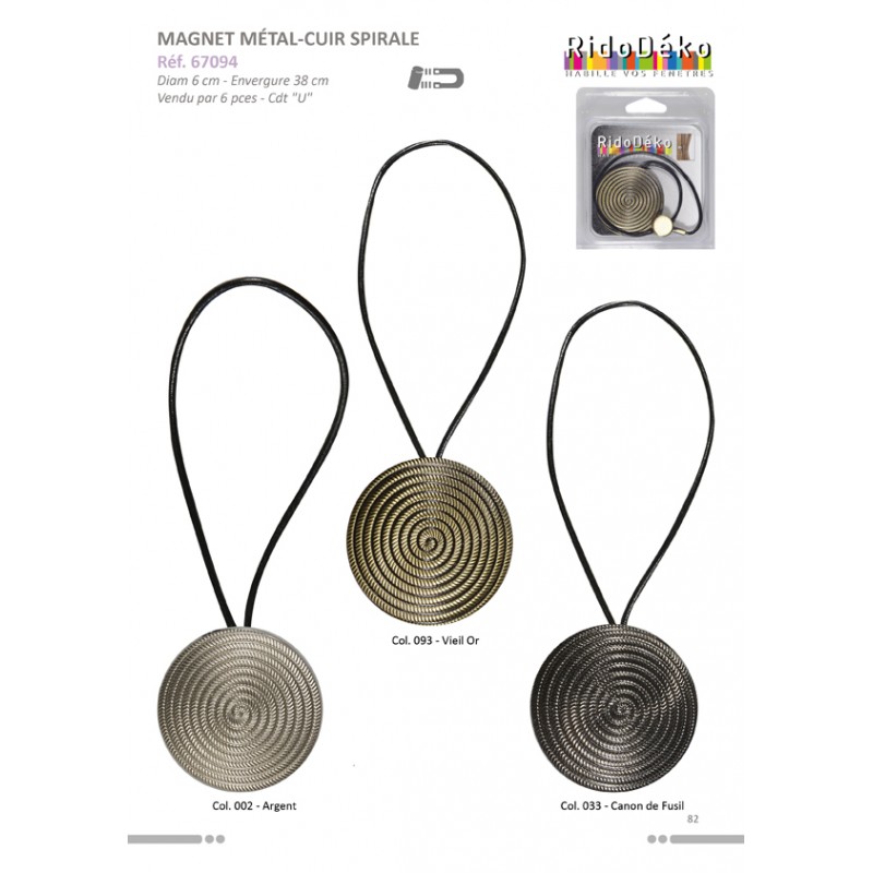 Stephanoise S67094 - MAGNET SPIRALE METAL-CUIR