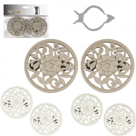 stephanoise S67120 - CLIP RIDEAUX "FLEURS"