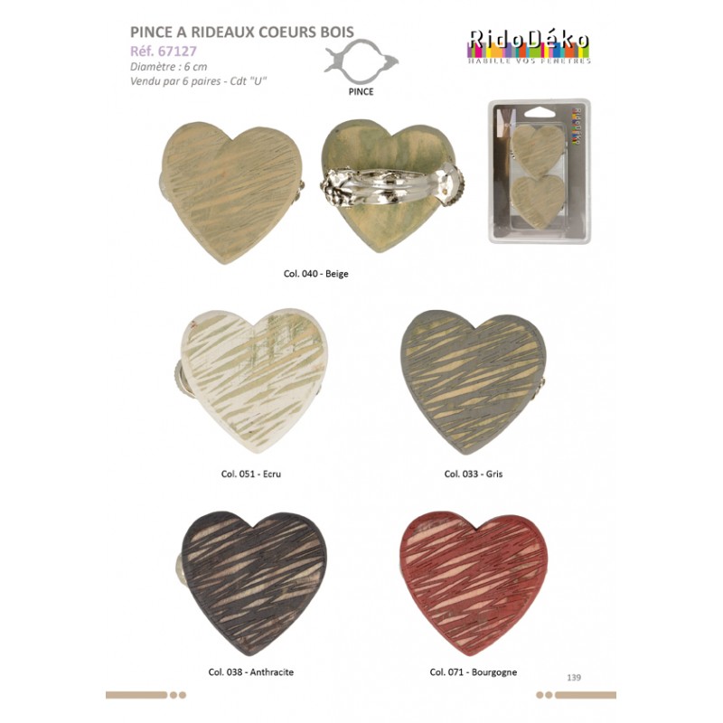 Stephanoise S67127 - PINCE A RIDEAUX "COEURS"