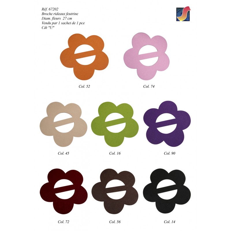 Stephanoise S67202 - BROCHE RIDEAUX FEUTRINE