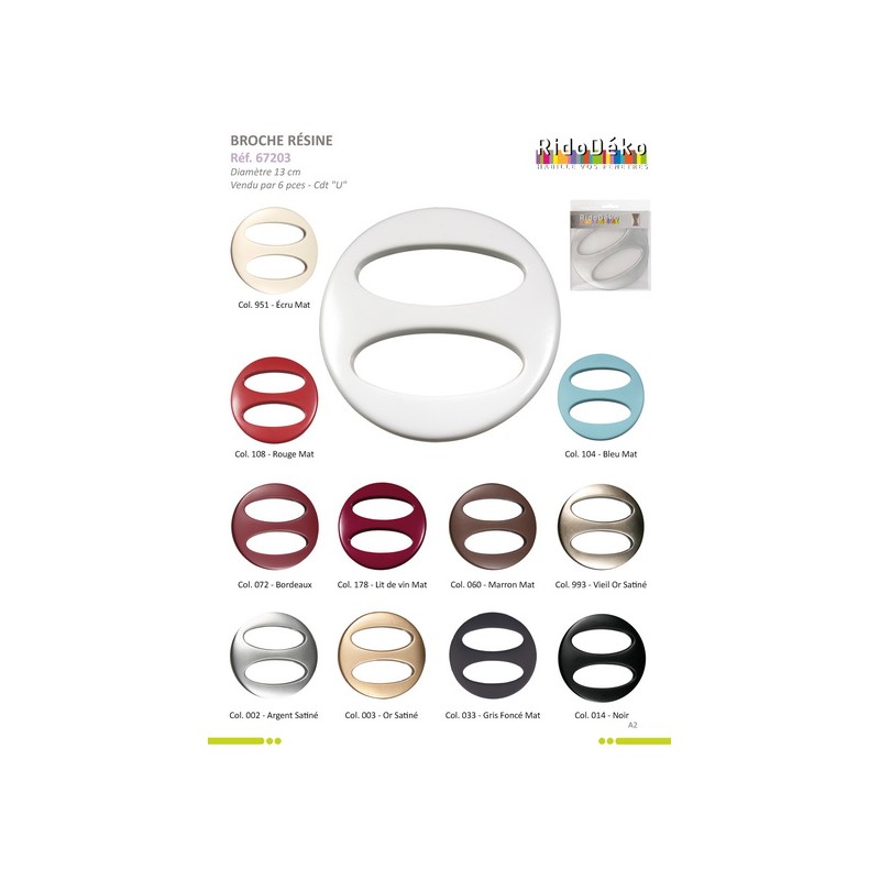 Stephanoise S67203 - BROCHE RESINE