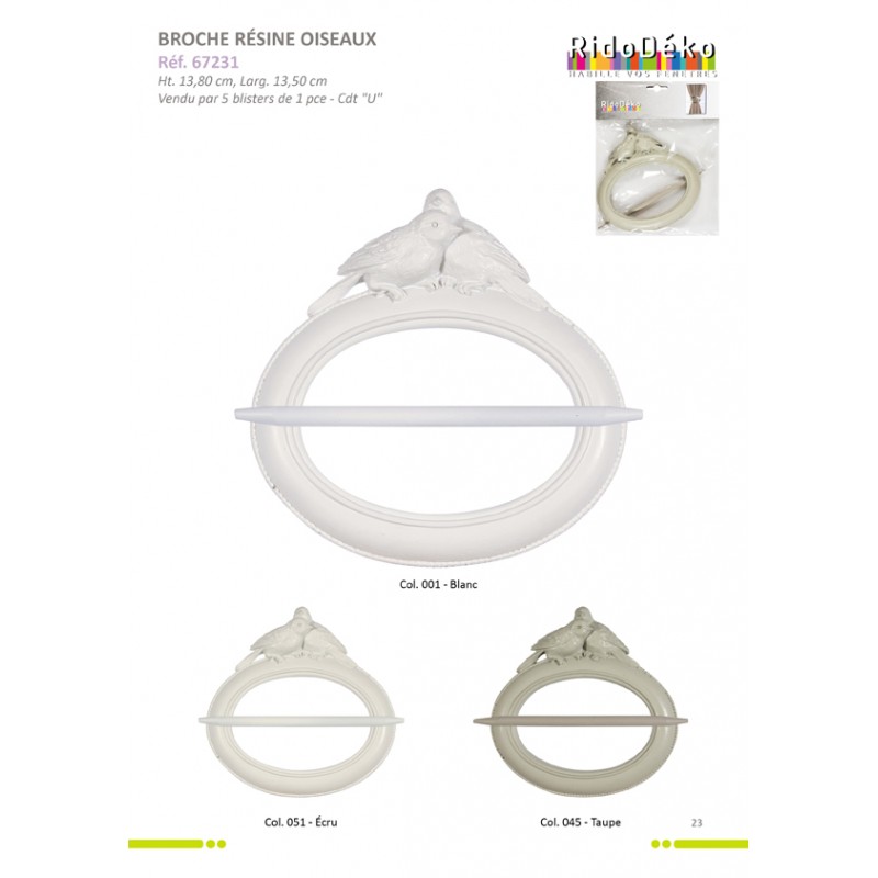 Stephanoise S67231 - BROCHE RIDEAUX "OISEAUX"