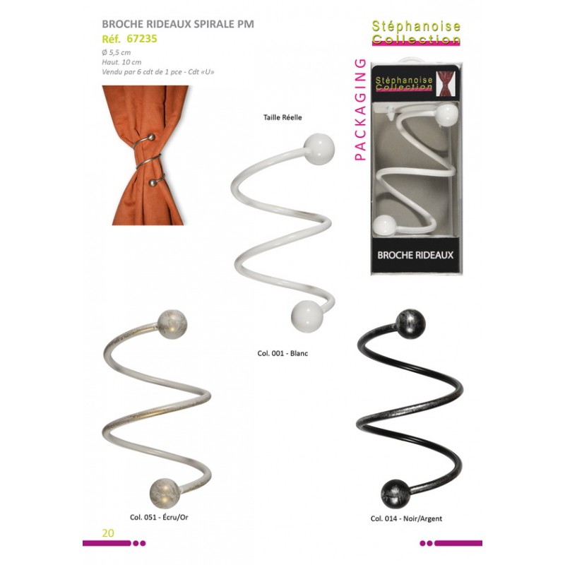 Stephanoise S67235 - BROCHE SPIRALE PM