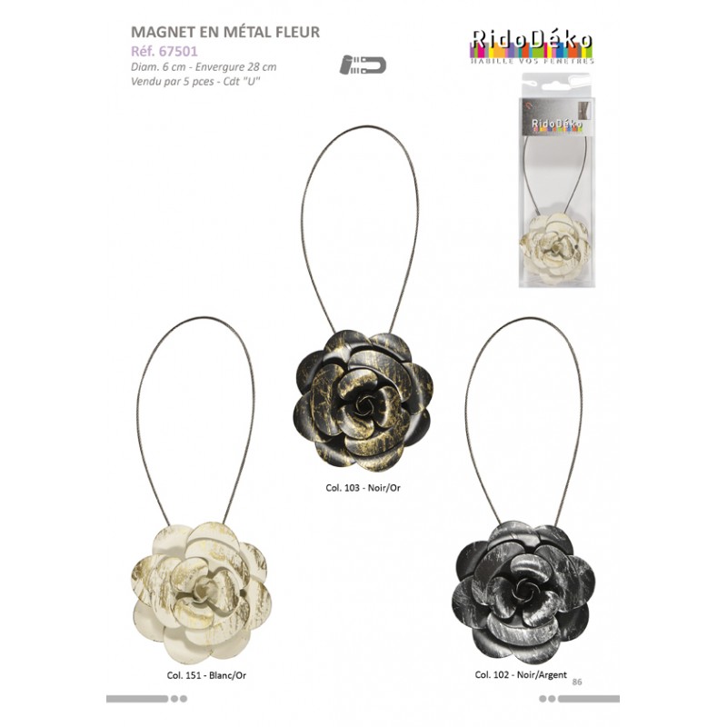 Stephanoise S67501 - MAGNET METAL FLEUR