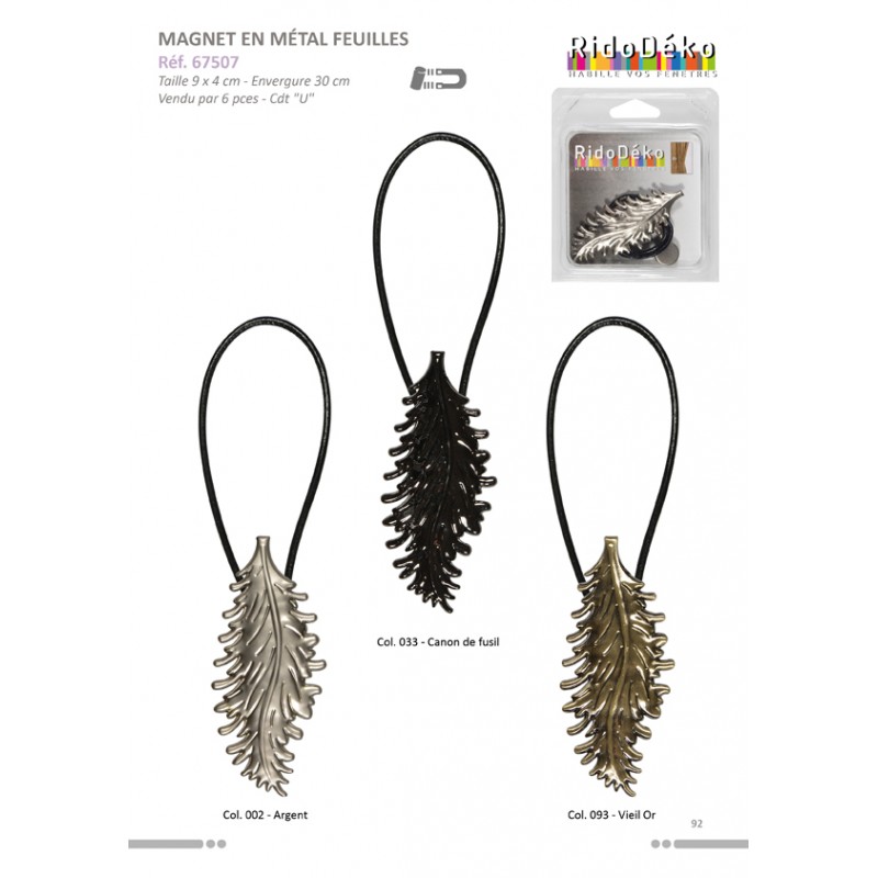 Stephanoise S67507 - MAGNET FEUILLE METAL-CUIR