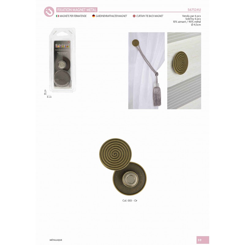 Stephanoise S67524 - MAGNET ATTACHES RIDEAUX
