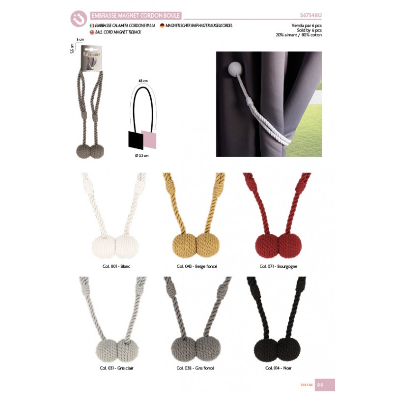 Stephanoise S67548 - EMBRASSE MAGNET CORDON BOULE