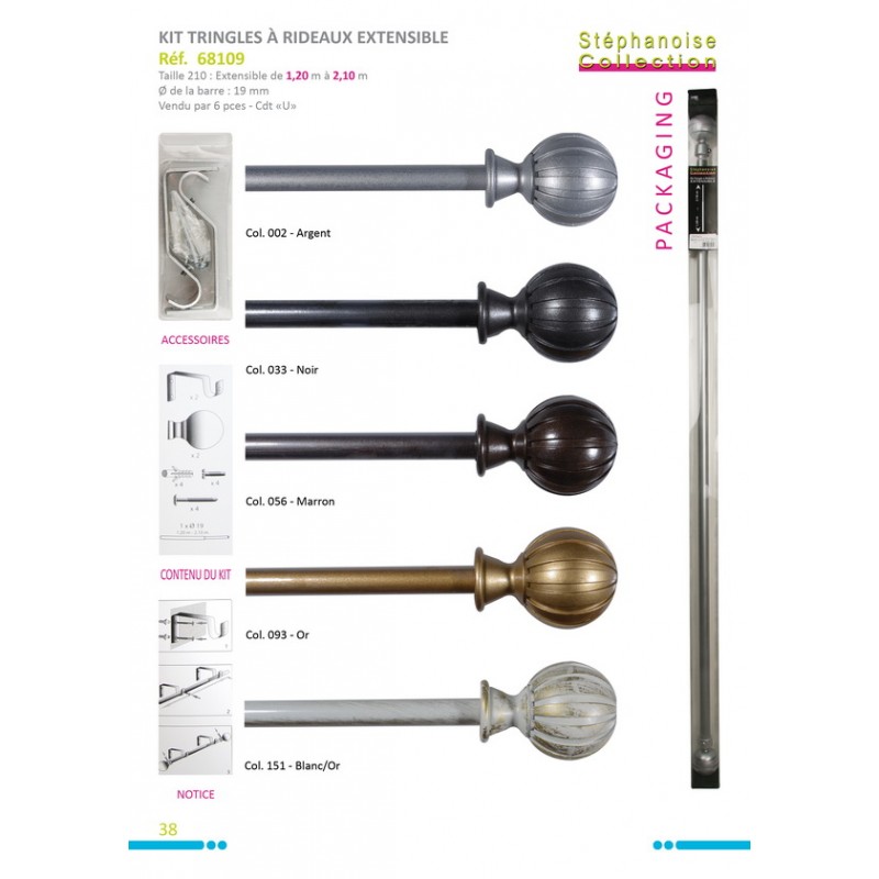 Stephanoise S68109 - KIT 19MM PEINT BOULE