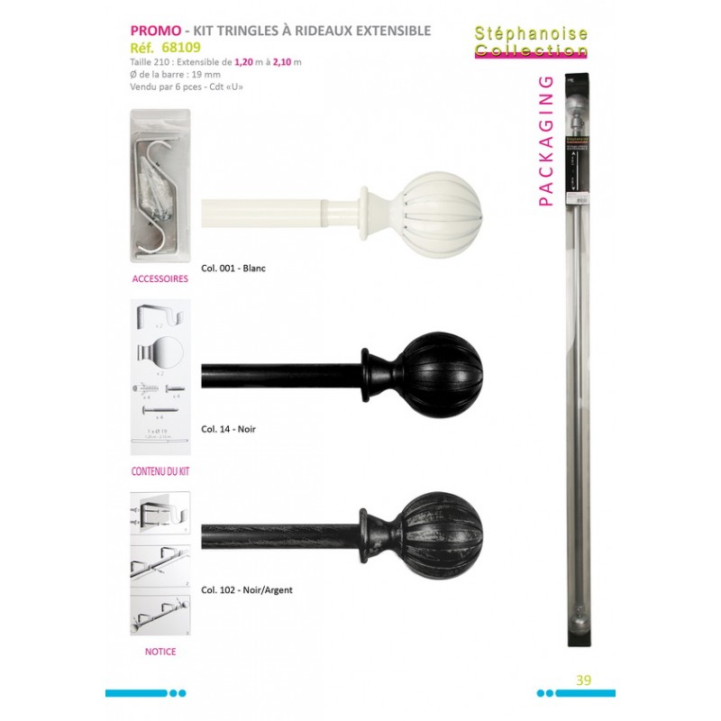 Stephanoise S68109 - KIT 19MM PEINT BOULE