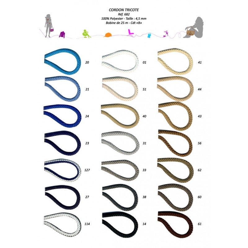 Stephanoise S682 - CORDON TRICOTE 4 5 MM