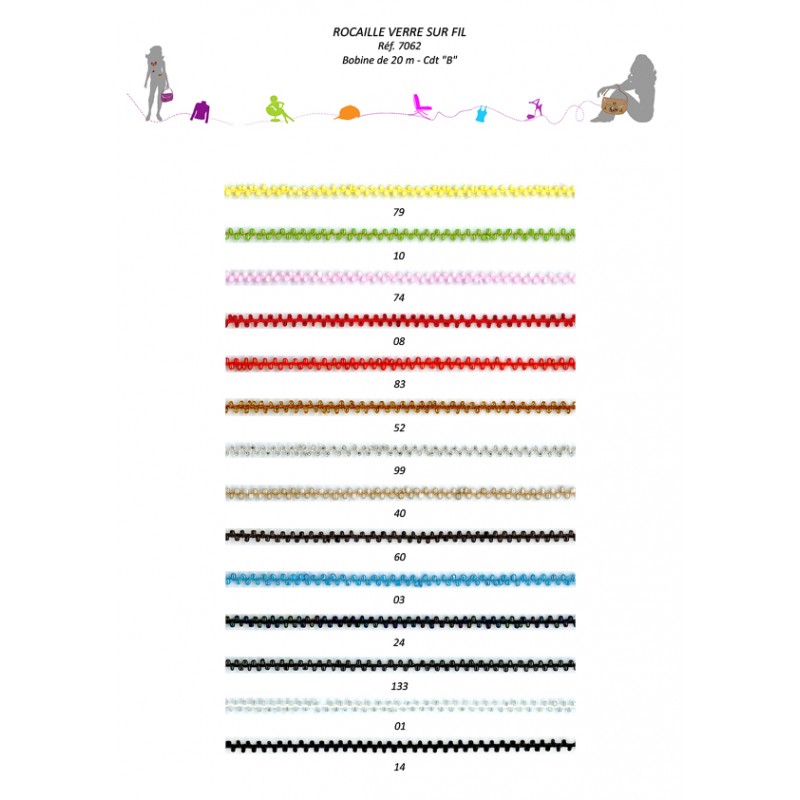 Stephanoise S7062 - ROCAILLE VERRE SUR FIL