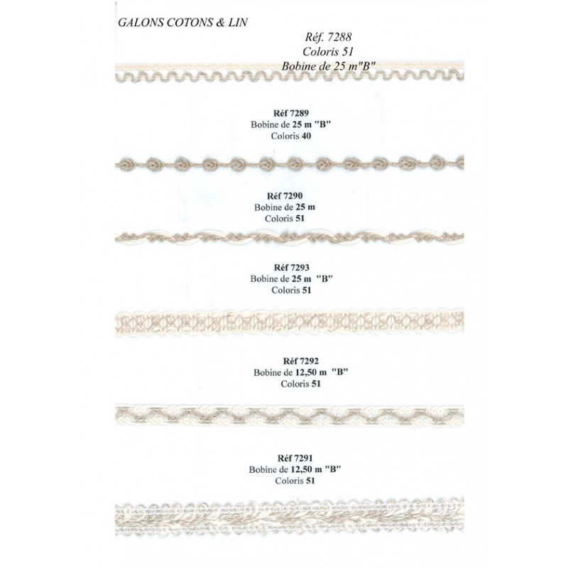 Stephanoise S7290 - GALON ROBE