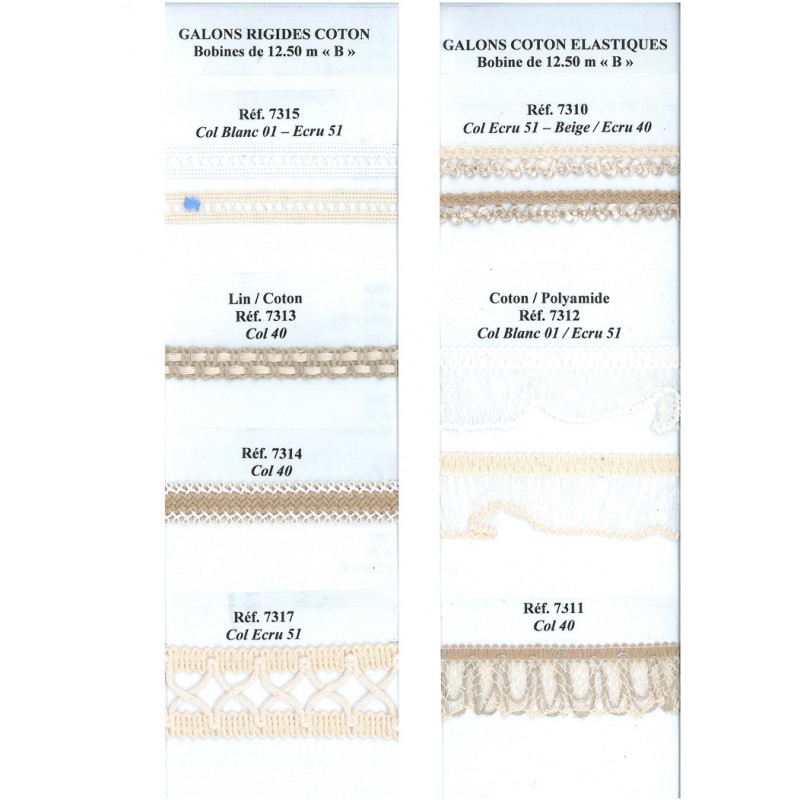 Stephanoise S7314 - GALON LIN/COTON