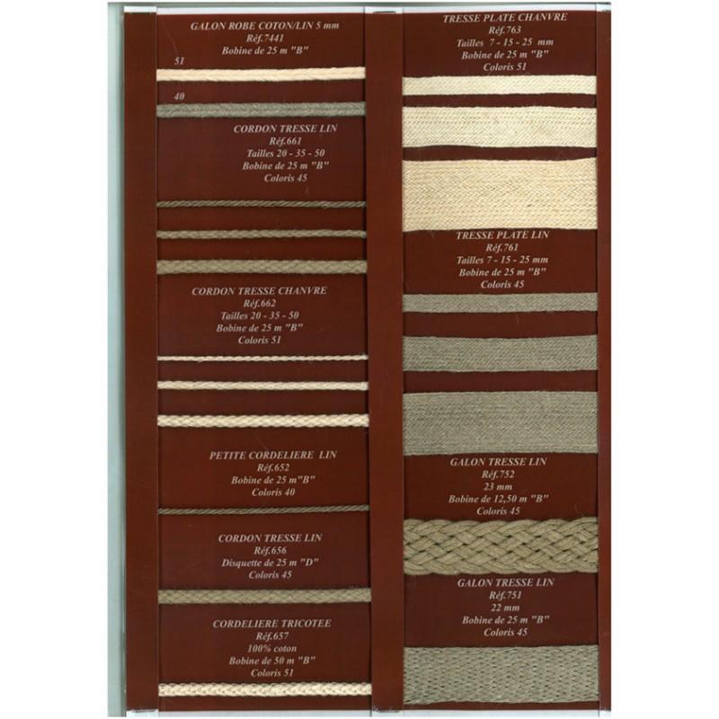 Stephanoise S7441 - GALON ROBE COTON/LIN 5MM