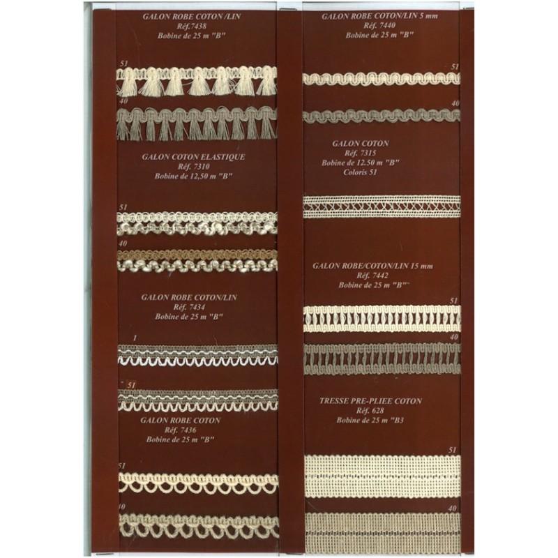 Stephanoise S7442 - GALON ROBE COTON/LIN 15MM