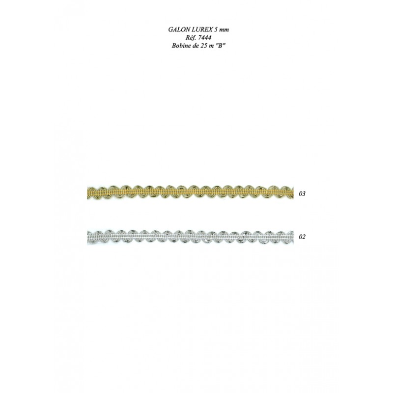 Stephanoise S7444 - GALON METAL 5MM