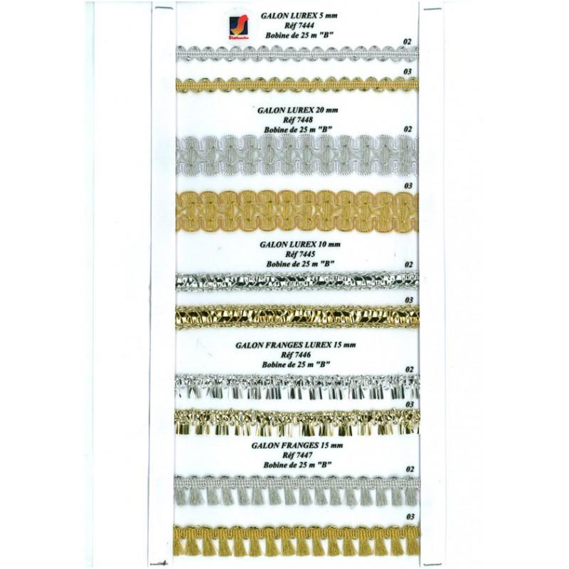 Stephanoise S7446 - GALON FRANGES METAL 15MM
