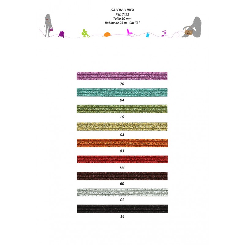 Stephanoise S7452 - GALON METAL 1 CM