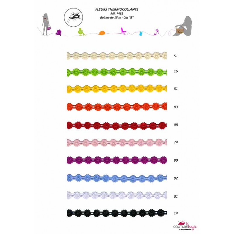 Stephanoise S7482 - FLEURS THERMOCOLLANTS