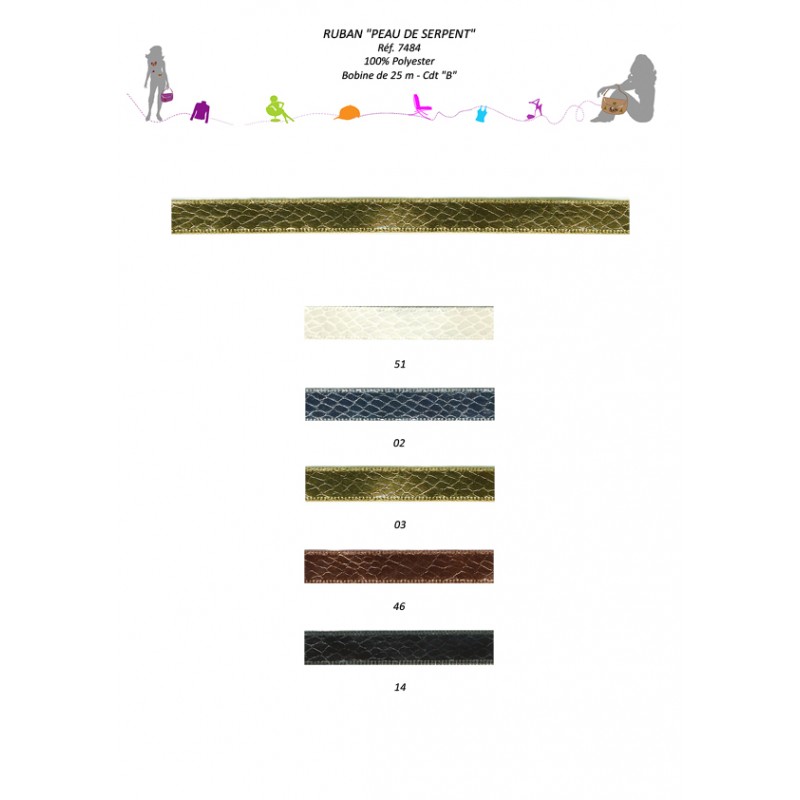 Stephanoise S7484 - GALON "PEAU DE SERPENT"