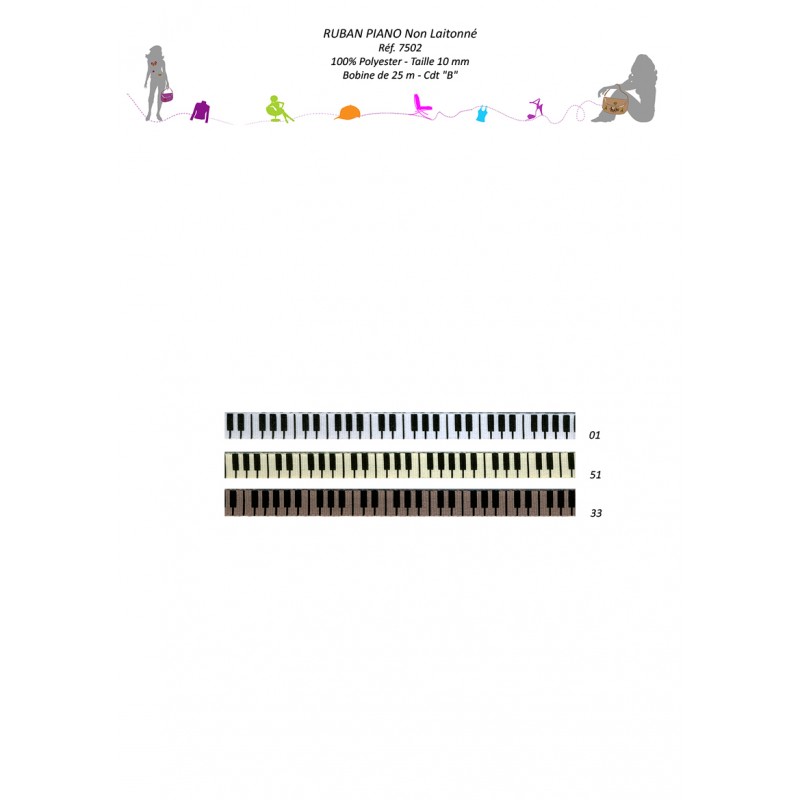 Stephanoise S7502 - RUBAN PIANO