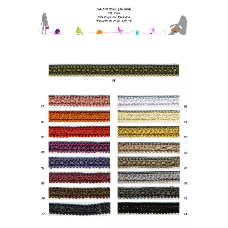 Stephanoise S7520 - GALON ROBE 16MM