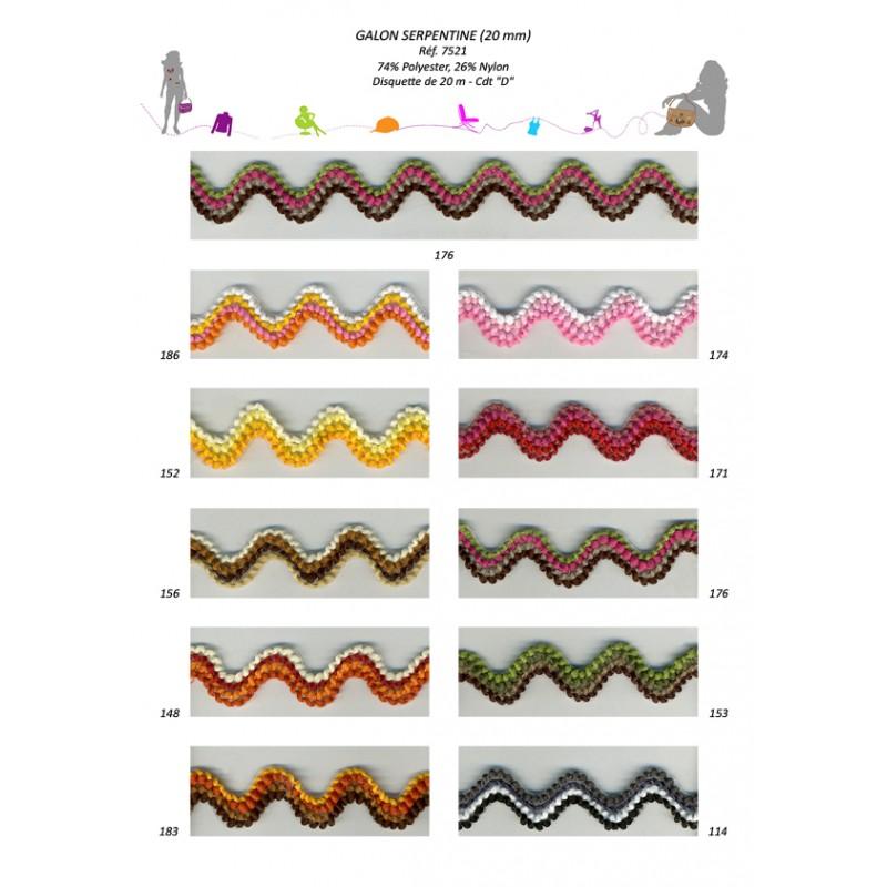 Stephanoise S7521 - GALON SERPENTINE 20MM