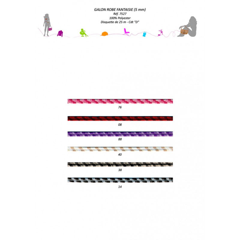 Stephanoise S7527 - GALON ROBE FANTAISIE