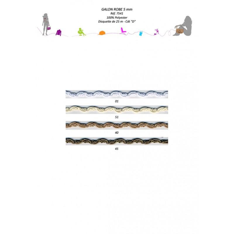 Stephanoise S7541 - GALON ROBE