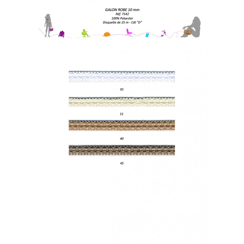 Stephanoise S7542 - GALON ROBE