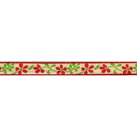 stephanoise S7548 - GALON FLEUR IMPRIME 10MM