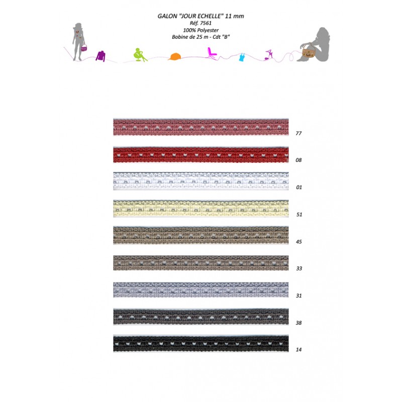 Stephanoise S7561 - GALON "JOUR ECHELLE"