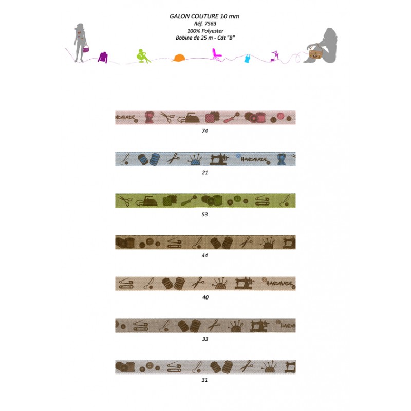 Stephanoise S7563 - GALON "COUTURE" 10MM