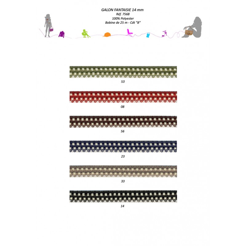 Stephanoise S7568 - GALON FANTAISIE 14MM