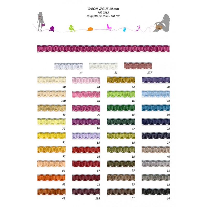 Stephanoise S7585 - GALON VAGUES 10MM