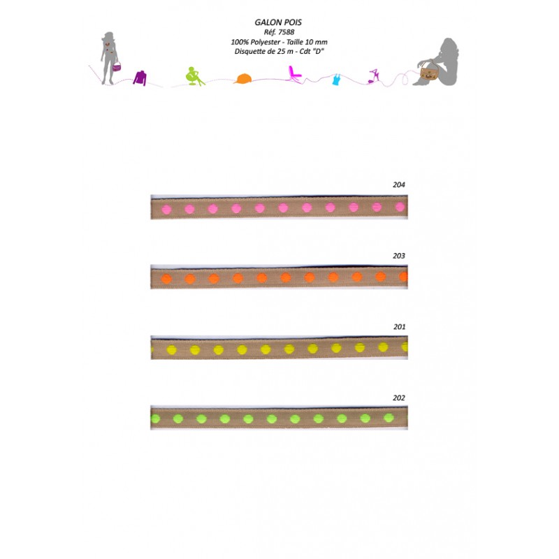 Stephanoise S7588 - GALON POIS 10MM
